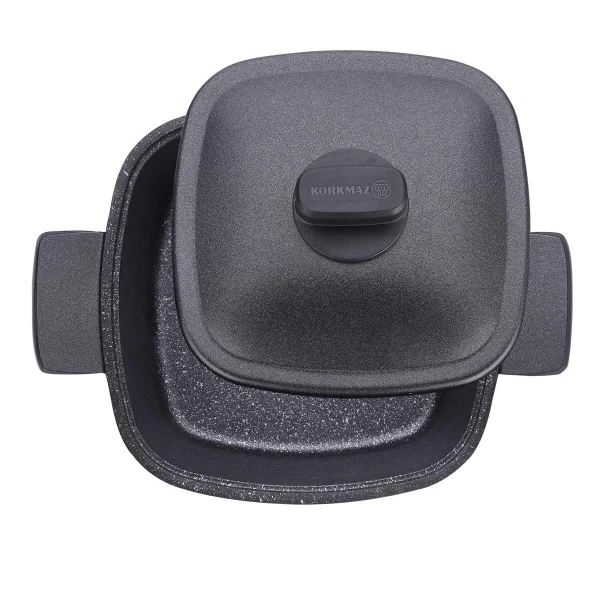 قابلمه نچسب 24*11.5 سانتی متر 4.6 لیتر مشکی کاسترا کرکماز 2582 | لوازم خانگی ایران