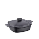 قابلمه کوتاه نچسب 26*7 سانتی متر 3.3 لیتر مشکی کاسترا کرکماز 2584 | لوازم خانگی ایران