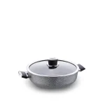 قابلمه کوتاه نچسب 24*6.5 سانتی متر 2.5 لیتر طوسی پالما کرکماز 3905 | لوازم خانگی ایران