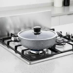 قابلمه کوتاه نچسب 24*6.5 سانتی متر 2.5 لیتر طوسی پالما کرکماز 3905 | لوازم خانگی ایران