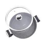 قابلمه کوتاه نچسب 26*7 سانتی متر 3.5 لیتر طوسی پالما کرکماز 3906 | لوازم خانگی ایران