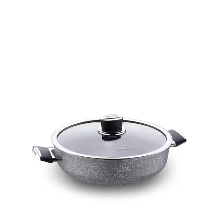 قابلمه کوتاه نچسب 26*7 سانتی متر 3.5 لیتر طوسی پالما کرکماز 3906 | لوازم خانگی ایران