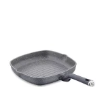 تابه گریل مربع 28*28 سانتی متر 3.0 لیتر طوسی پالما کرکماز 3916 | لوازم خانگی ایران