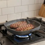 تابه گریل مربع 28*28 سانتی متر 3.0 لیتر طوسی پالما کرکماز 3916 | لوازم خانگی ایران