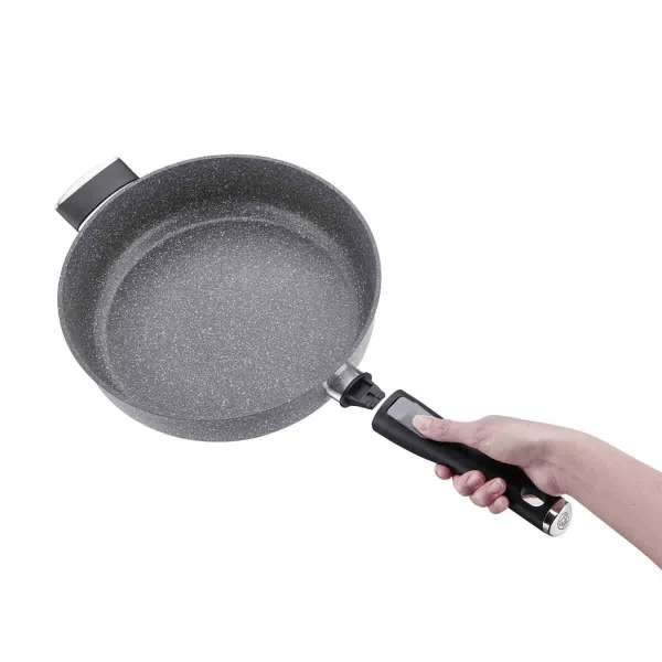 تابه نچسب 28*7.5 سانتی متر 4.0 لیتر طوسی پالما کرکماز 3923 - تصویر 5