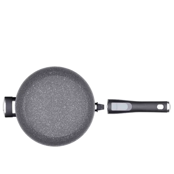 تابه نچسب 28*7.5 سانتی متر 4.0 لیتر طوسی پالما کرکماز 3923 - تصویر 4