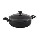 نیم قابلمه نچسب 32*10 سانتی متر 6.5 لیتر مشکی منچستر ریوالد 6506132-0411 | لوازم خانگی ایران