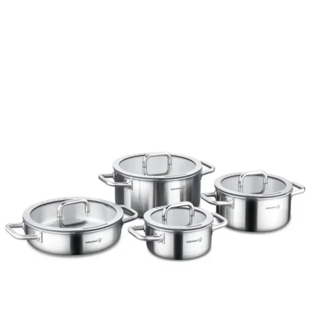 سرویس قابلمه 8 پارچه استیل مات آئورا کرکماز 2794 | لوازم خانگی ایران