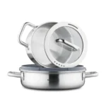 سرویس قابلمه 8 پارچه استیل مات آئورا کرکماز 2794 | لوازم خانگی ایران