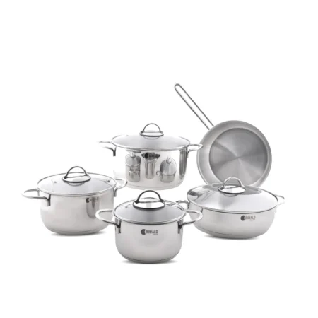 سرویس قابلمه 9 پارچه استیل براق لیورپول ریوالد 6801209-1021 | لوازم خانگی ایران