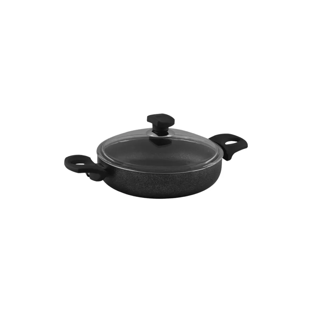 قابلمه کوتاه نچسب 20*5.5 سانتی متر مشکی منچستر ریوالد 6504120-0411 | لوازم خانگی ایران