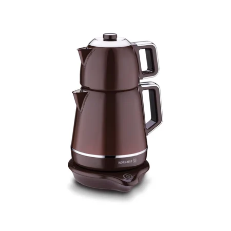 چای ساز اتوماتیک برقی 2000 وات 1.2 + 1.7 لیتر قهوه ای دمیکس کرکماز 332-07 | لوازم خانگی ایران