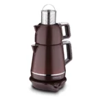 چای ساز اتوماتیک برقی 2000 وات 1.2 + 1.7 لیتر قهوه ای دمیکس کرکماز 332-07 | لوازم خانگی ایران