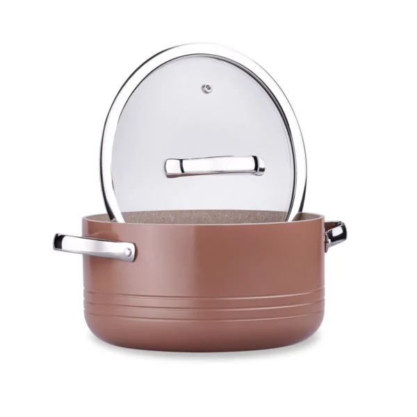 سرویس قابلمه 7 پارچه گرانیت موکایی لینیا کرکماز 2619-6 | لوازم خانگی ایران