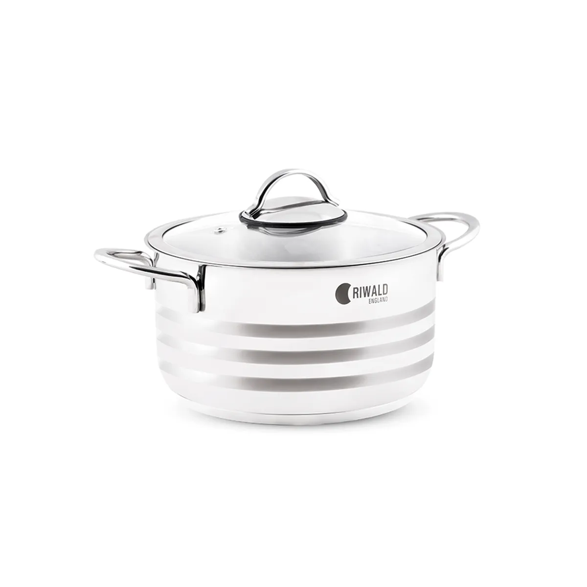 riwald-liverpool-6803224-1022-iranhomeappliances قابلمه 24*12.8 سانتی متر 5.25 لیتر استیل براق لیورپول ریوالد 6803224-1022 | لوازم خانگی ایران