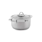 قابلمه 24*12.8 سانتی متر 5.25 لیتر استیل مات لیورپول ریوالد 6803224-1023 | لوازم خانگی ایران