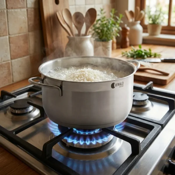 قابلمه 26*13.5 سانتی متر 6.3 لیتر استیل مات لیورپول ریوالد 6803226-1023 | لوازم خانگی ایران