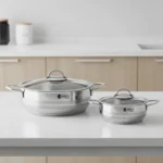 قابلمه کوتاه 28*8.5 سانتی متر 3.9 لیتر استیل براق لیورپول ریوالد 6804228-1022 | لوازم خانگی ایران