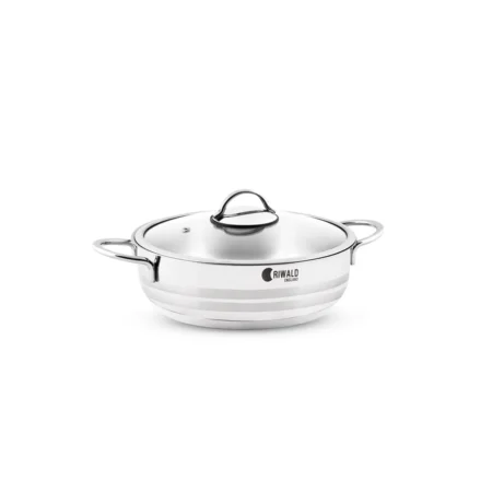 قابلمه کوتاه 28*8.5 سانتی متر 3.9 لیتر استیل براق لیورپول ریوالد 6804228-1022 | لوازم خانگی ایران