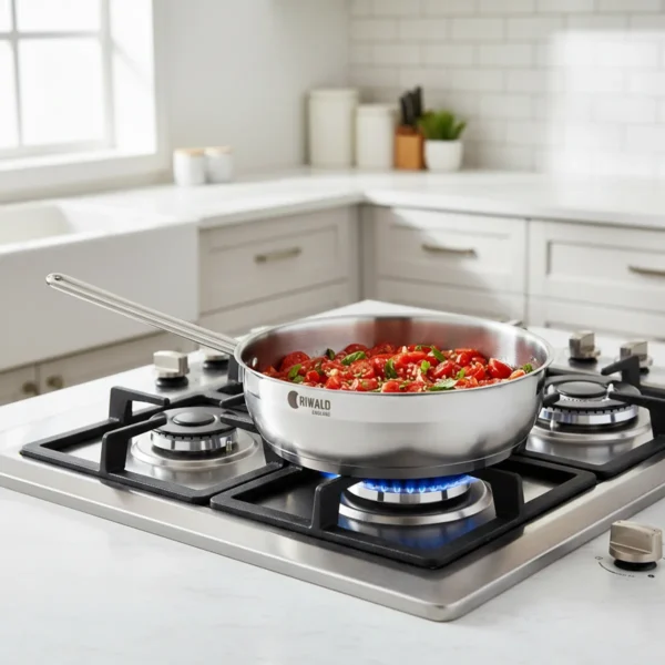 تابه 20*6.5 سانتی متر 1.95 لیتر استیل مات لیورپول ریوالد 6805020-1023 | لوازم خانگی ایران