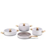 سرویس قابلمه 7 پارچه سرامیک وانیلی میا کرکماز 3851-1 | لوازم خانگی ایران