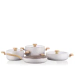 سرویس قابلمه 7 پارچه سرامیک وانیلی میا کرکماز 3851-1 | لوازم خانگی ایران