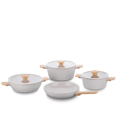 سرویس قابلمه 7 پارچه سرامیک وانیلی سراویتا کرکماز 2793 | لوازم خانگی ایران